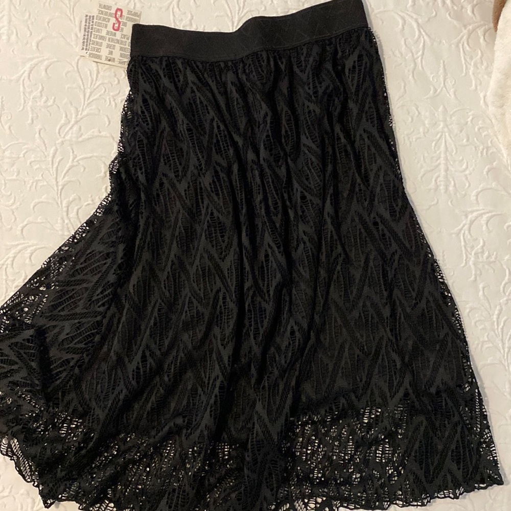 New Lola black lace skirt from LulaRoe